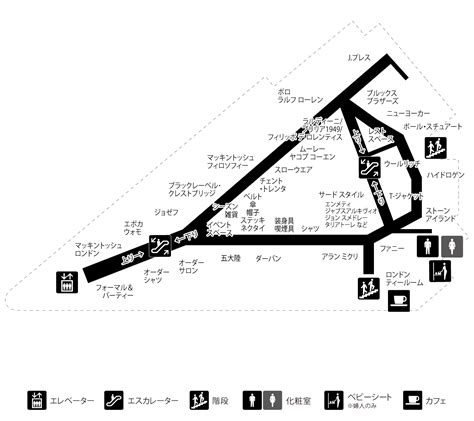 阪急メンズ大阪 フロアガイド